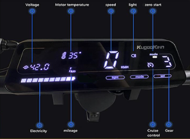 Kukirin G3 Versiones anteriores del display