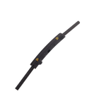 Black wiper blade on a white background