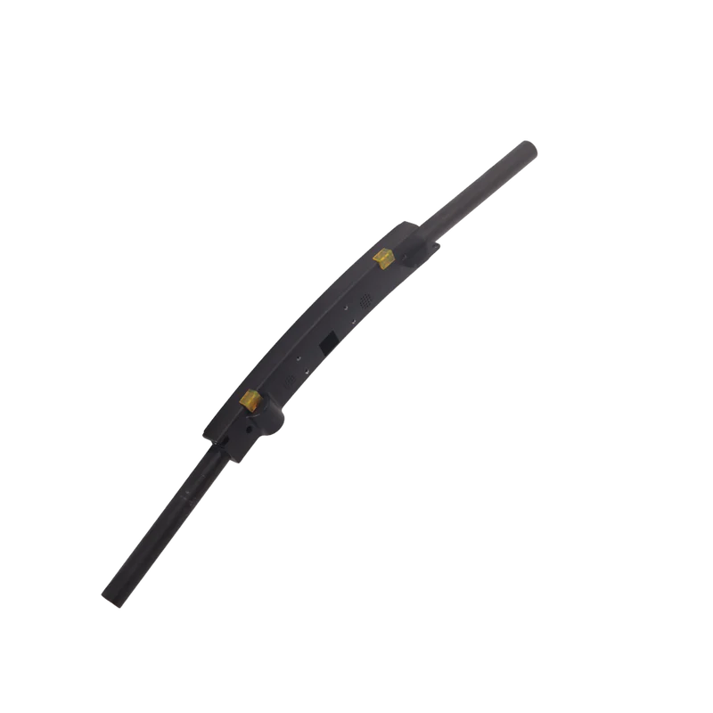Black wiper blade on a white background