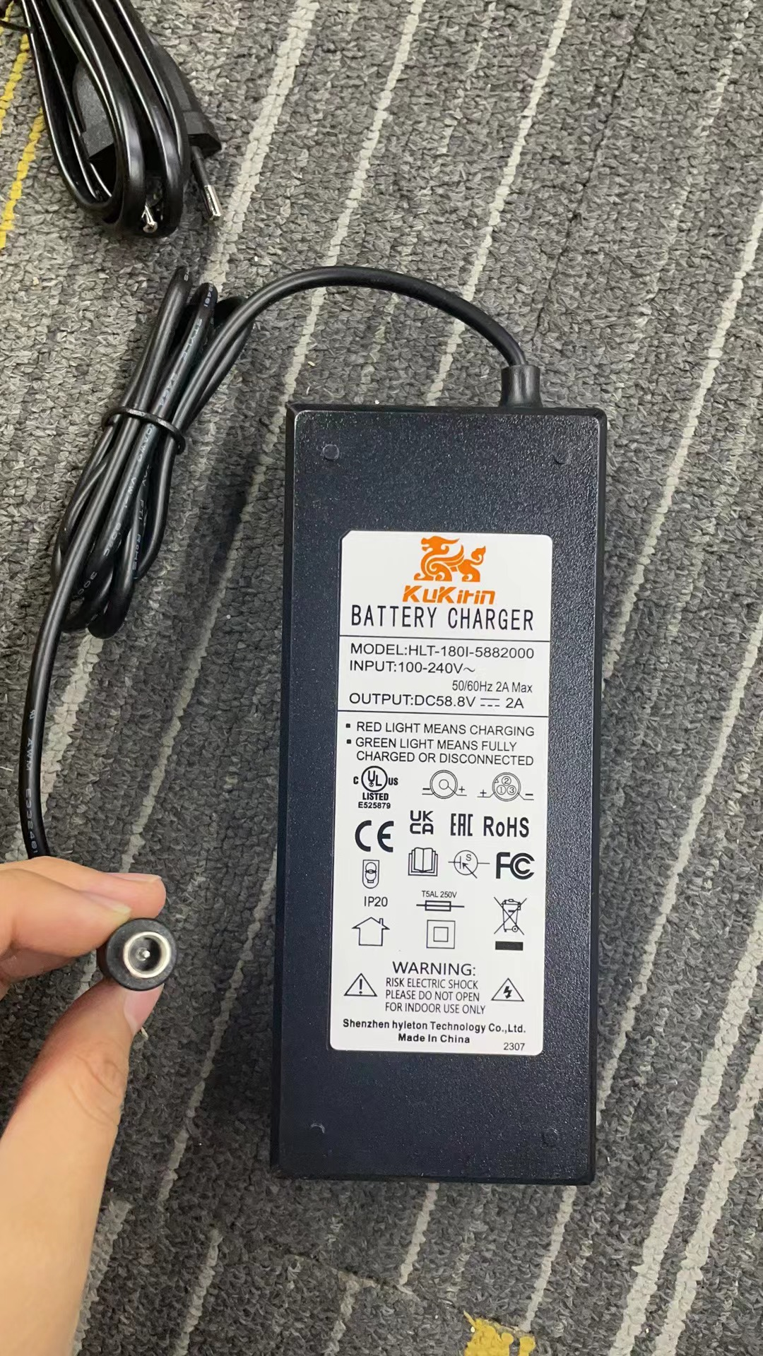 Cargador para KuKirin G3 Pro Versión A