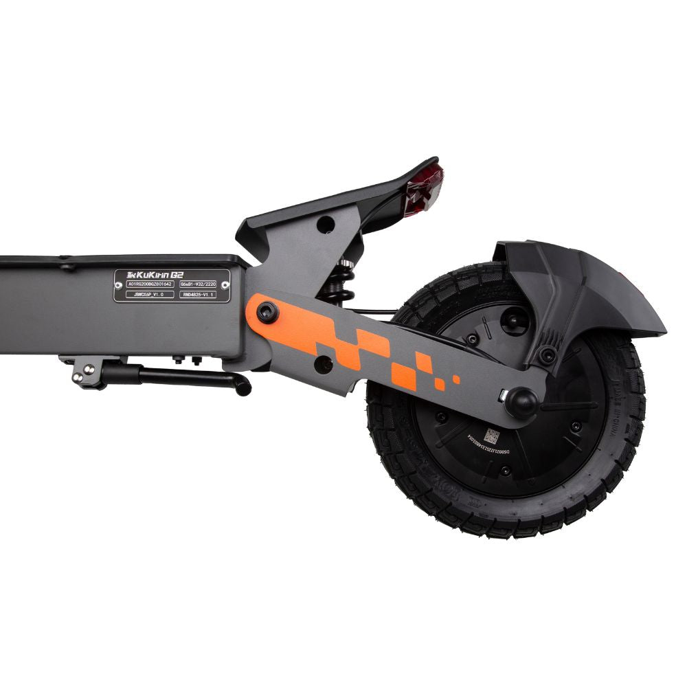 Powerful 800W rear hub motor on the KuKirin G2