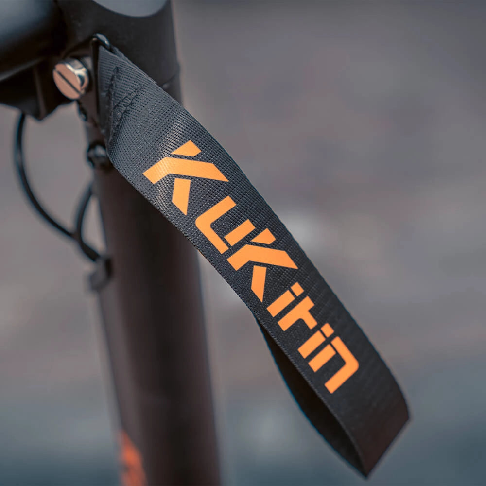Branded KuKirin folding strap for easy carrying and storage