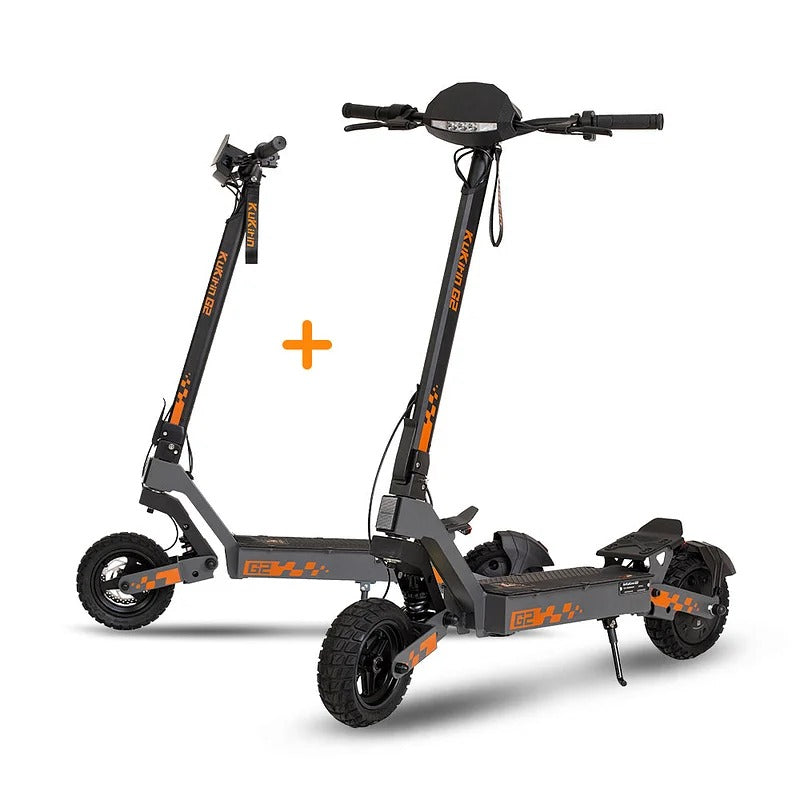 Two KuKirin G2 electric scooters in a bundle deal