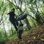 KuKirin G2 off-road performance on a forest trail.