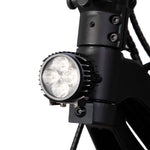 High-visibility front LED headlight pod assembly on the KuKirin G2 Master