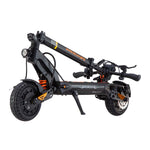 Fully folded portable layout of the KuKirin G2 Master commuter scooter