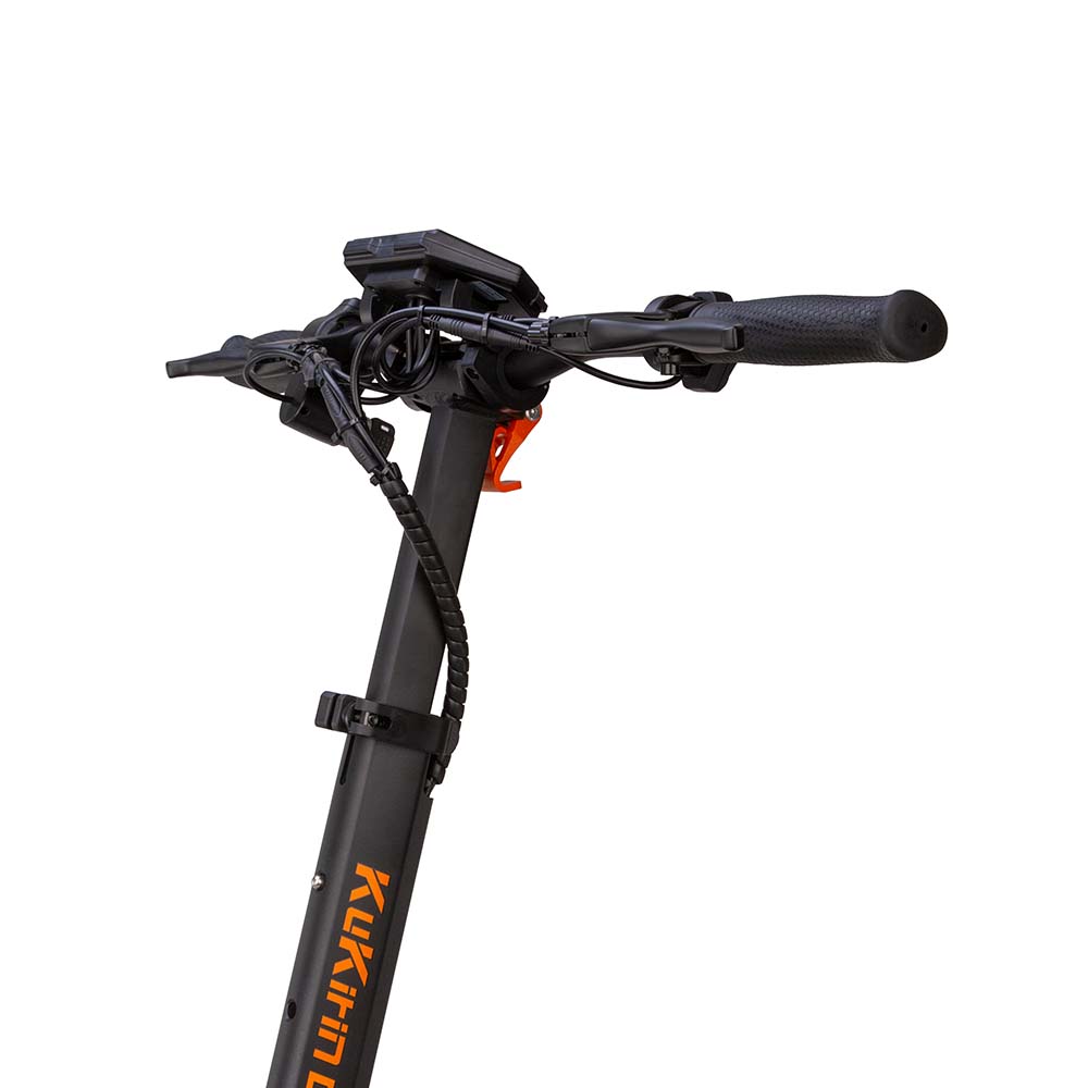 Right handlebar controls and hydraulic brake lever of KuKirin G2 Master.