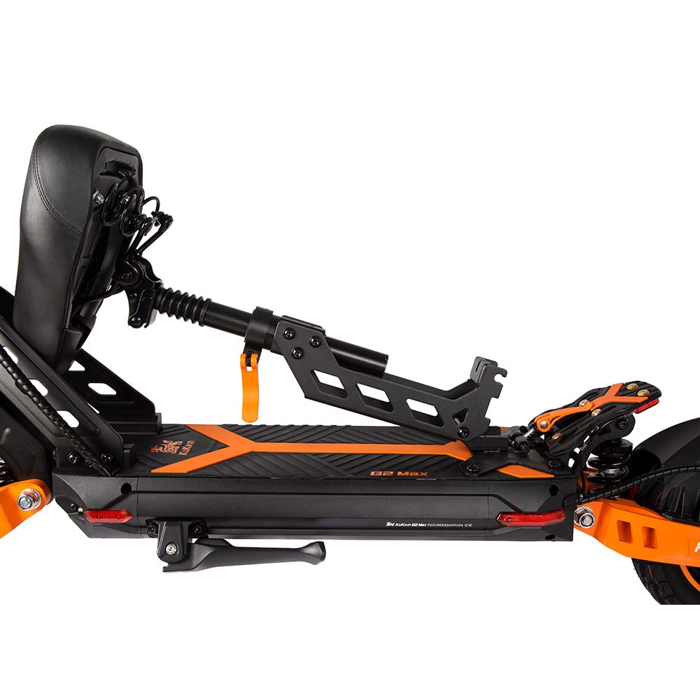 Removable seat mounting bracket frame installed on a KuKirin G2 Max.