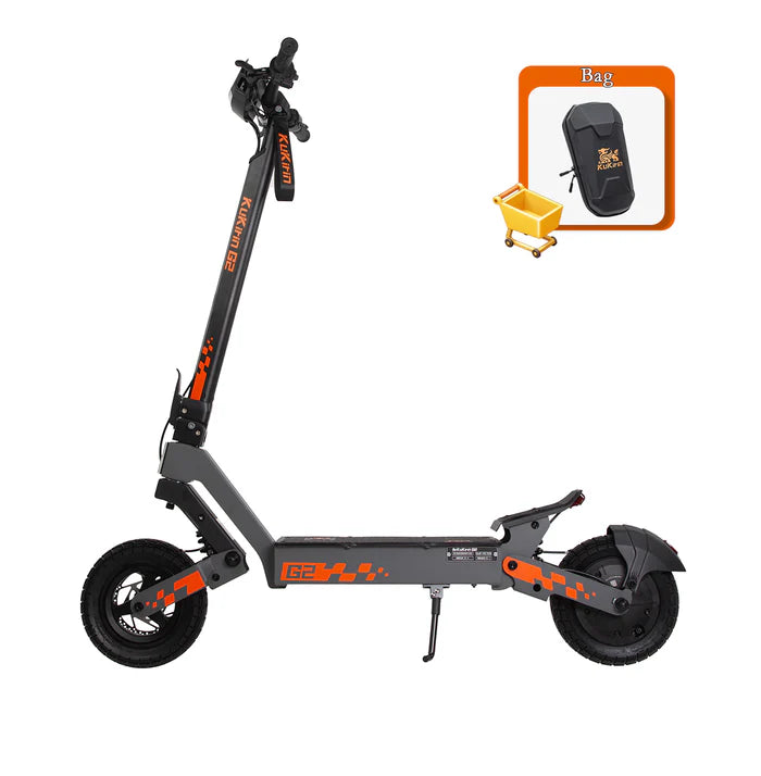 KuKirin G2 scooter with a waterproof storage bag