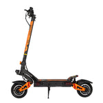 High-performance KuKirin G3 Pro off-road electric scooter with robust orange dual swingarms.