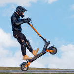 Experiencing the high-torque acceleration and front-wheel lift power on the KuKirin G3 Pro.