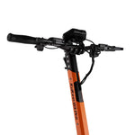 Sturdy front profile of the KuKirin G3 Pro reinforced steering stem column.