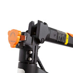 Heavy-duty reinforced safety locking folding latch mechanism on the KuKirin G3 Pro stem.
