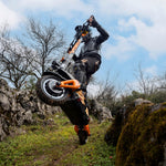 Mastering rugged rocky mountain terrain trails with the dual-motor KuKirin G3 Pro.