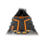 Wide rubberized anti-slip standing deck platform layout of the KuKirin G3 Pro scooter.