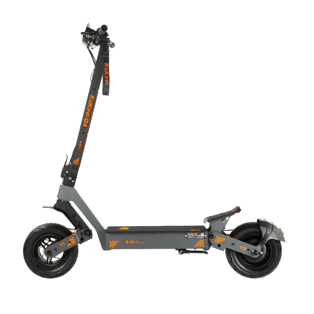 Side profile of the KuKirin G4 high-performance electric scooter
