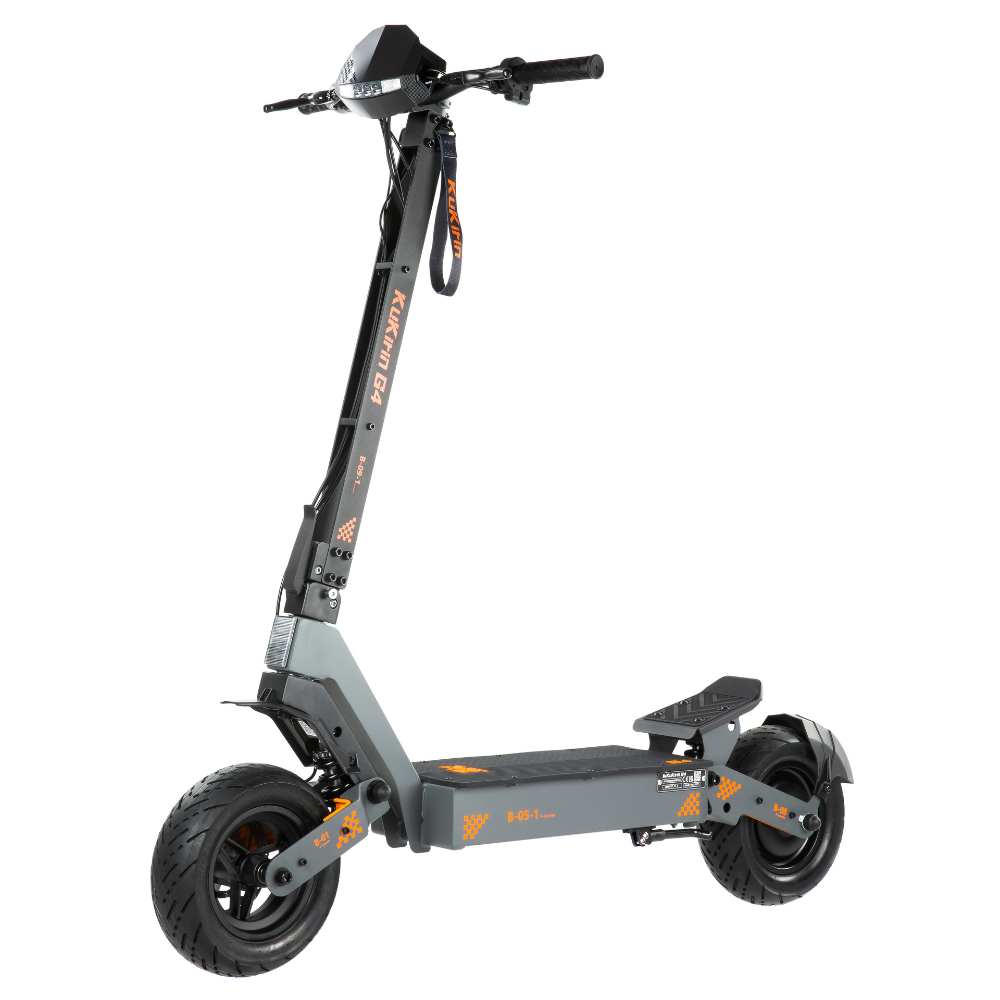 Front-facing view of the KuKirin G4 electric scooter