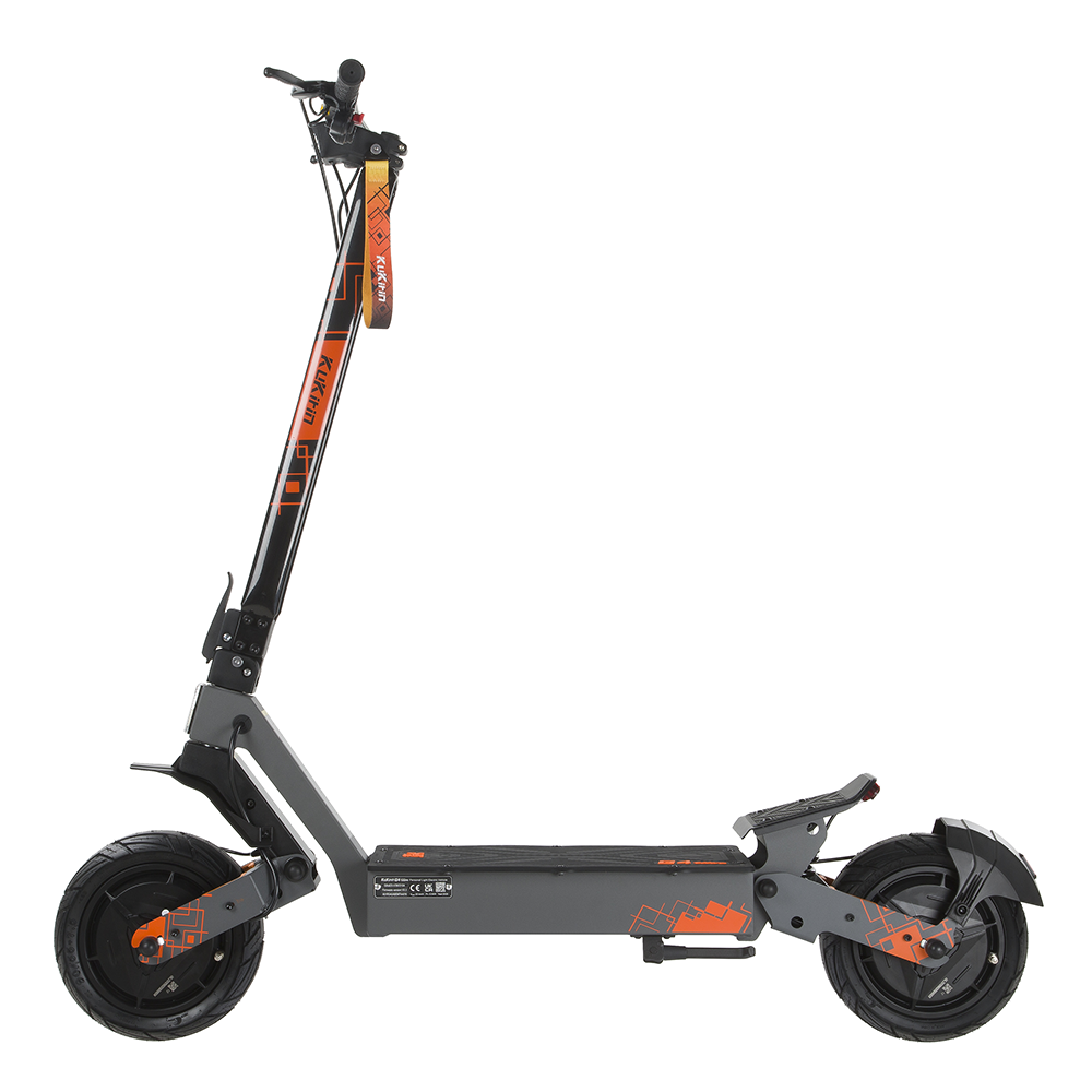 Vista de perfil lateral del patinete eléctrico de alto rendimiento con doble motor KuKirin G4 Ultra