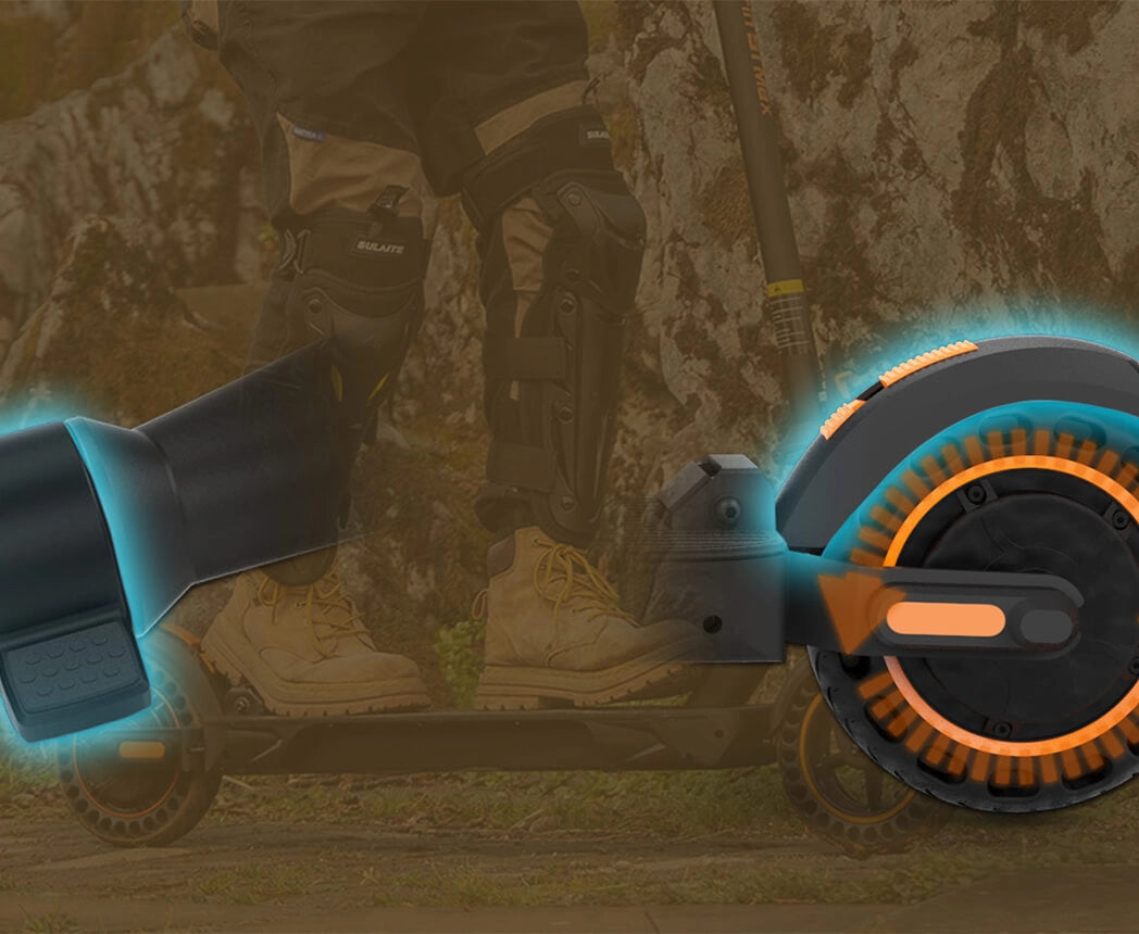 Stop safely and stay in complete control with the responsive dual electronic and physical brakes.