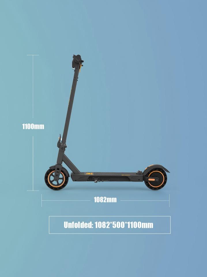 kukirin s1 max expanded unfolded size dimensions